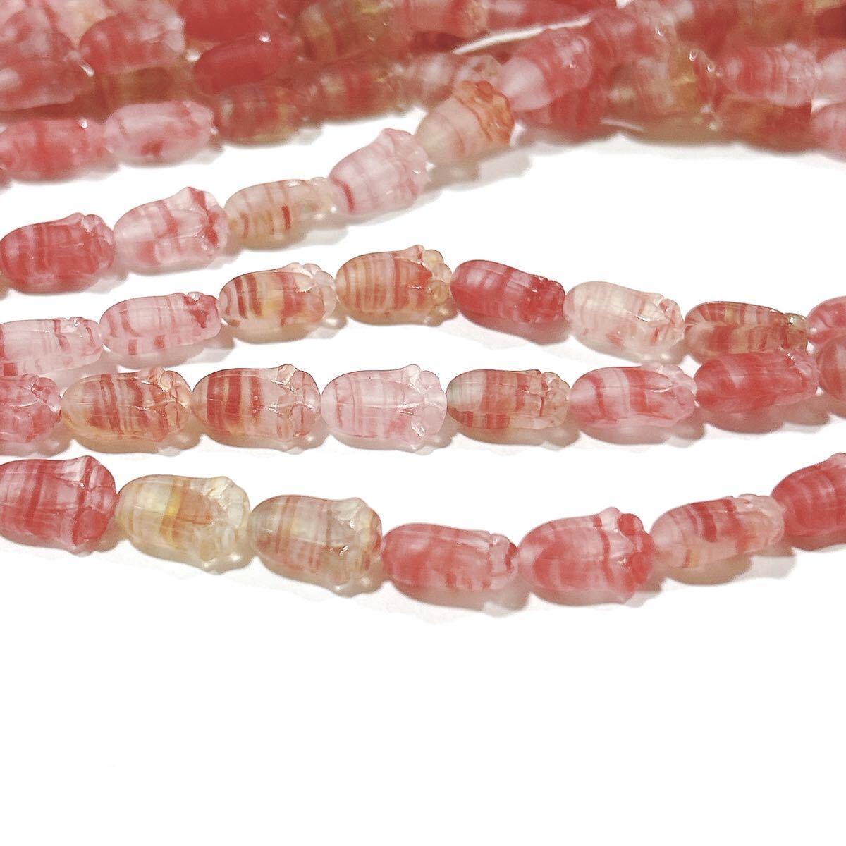 チューリップつぼみ10個 チェコビーズ mfre拍卖