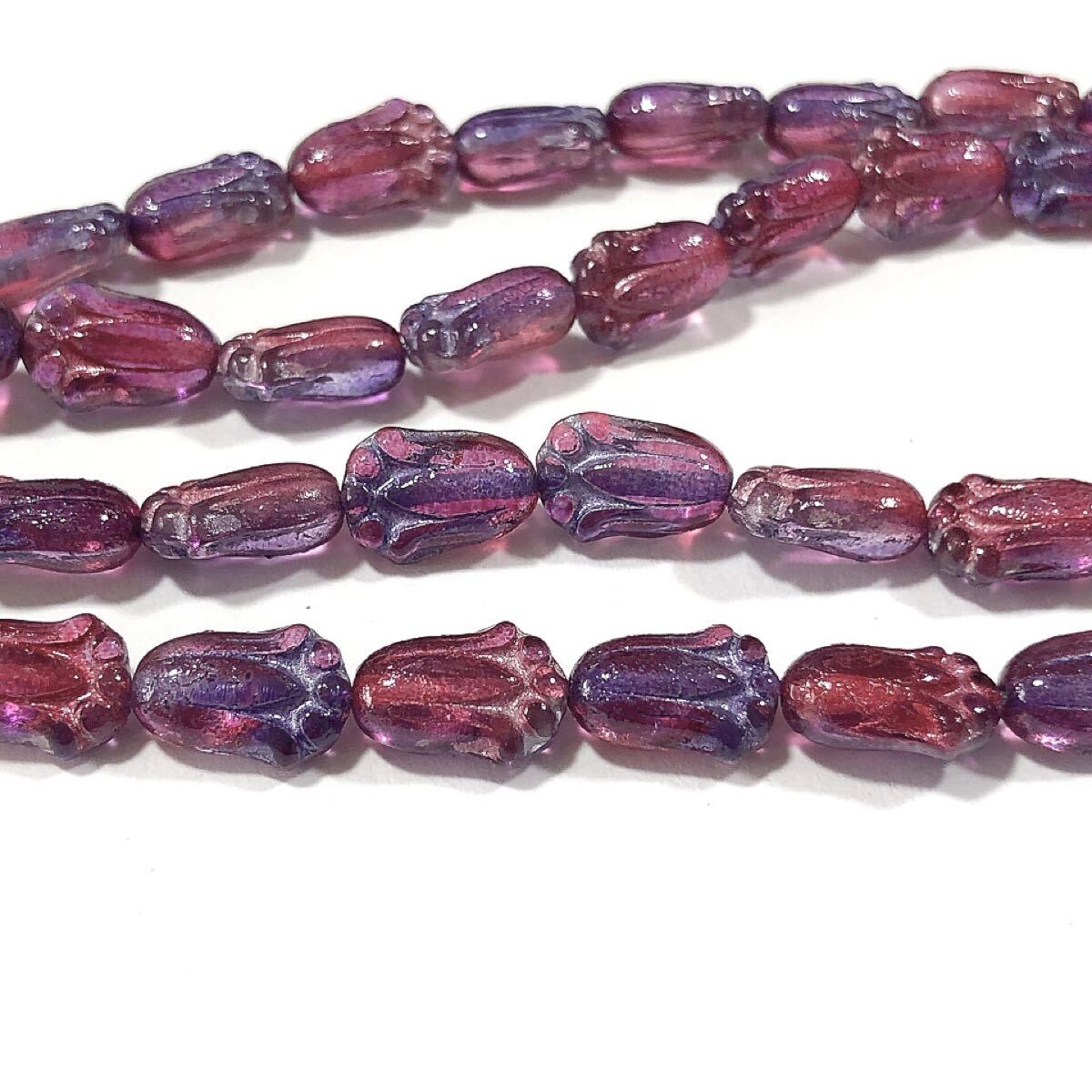 チューリップつぼみ10個 チェコビーズ crgp拍卖