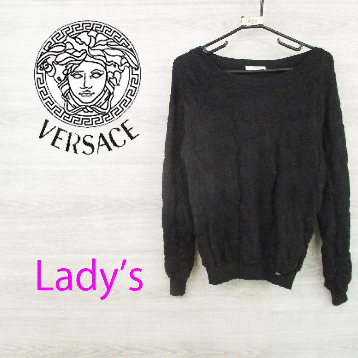 VERSACE ヴェルサーチ レディース<ウール 丸首ニット>M1420s拍卖