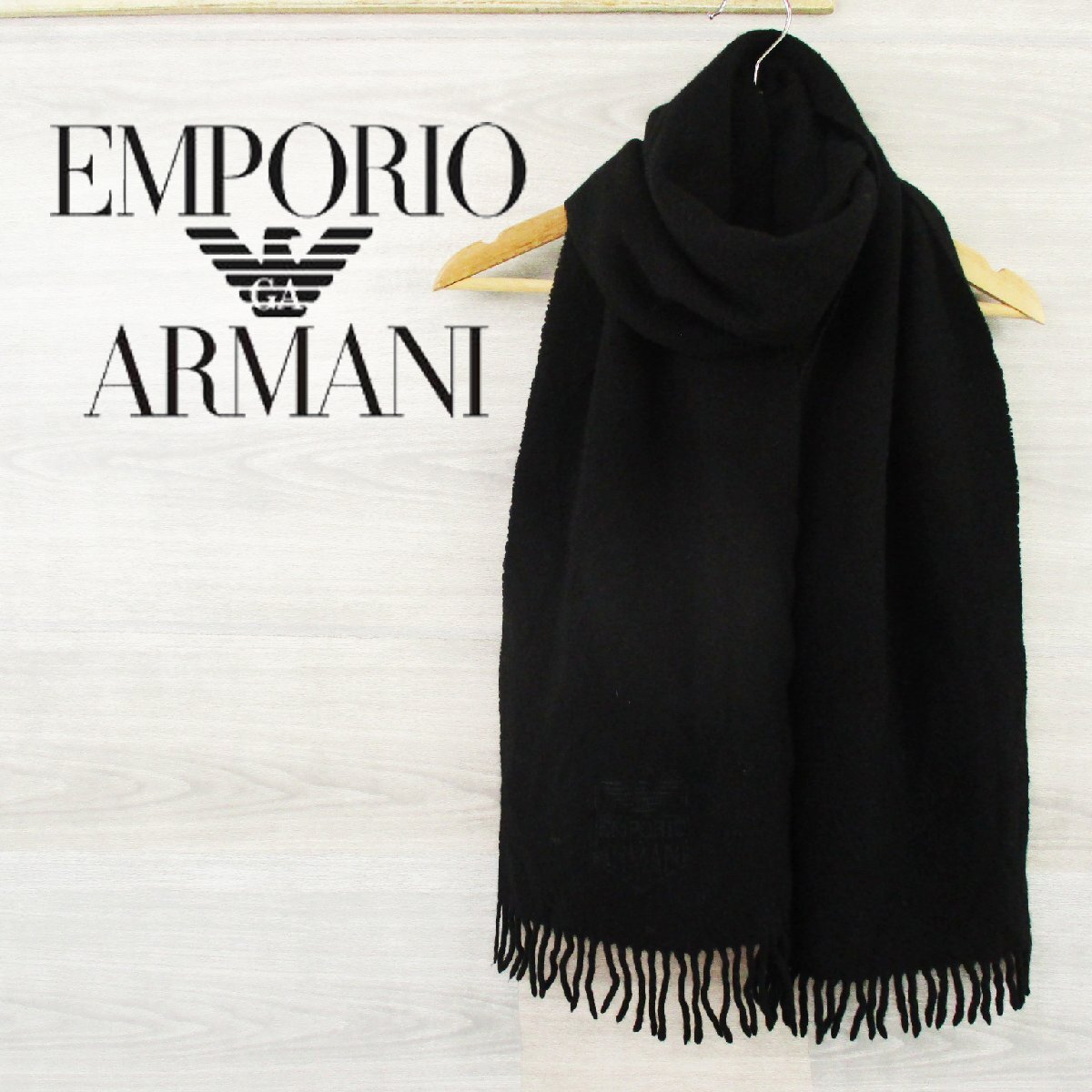 ARMANI●エンポリオアルマーニ<フリンジマフラー>MC0021s拍卖