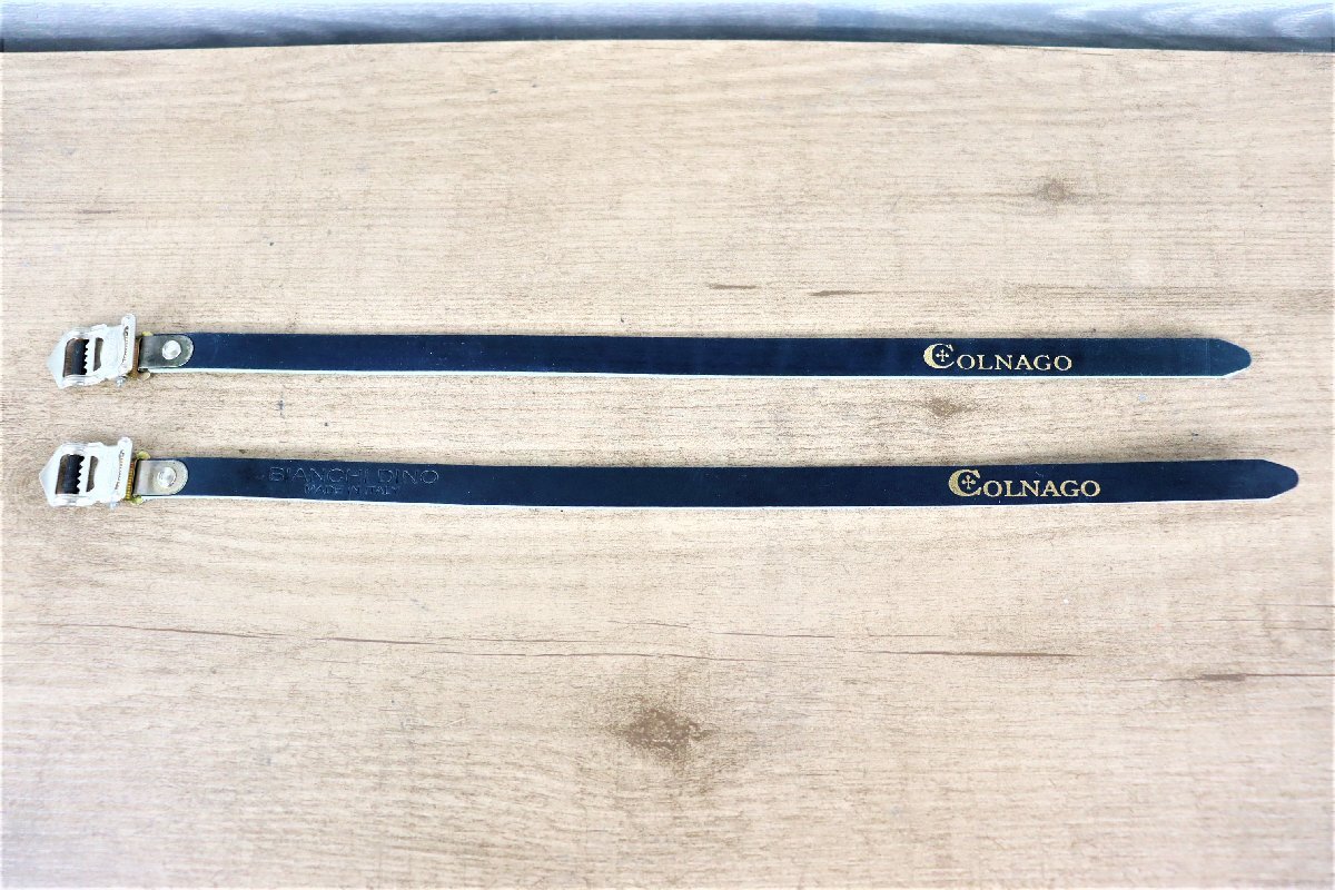 新品未使用 ALFREDO BINDA COLNAGO アルフレッド・ビンダ コルナゴ トーストラップ ネイビー ゴールドロゴ イタリア製 cicli17 1拍卖