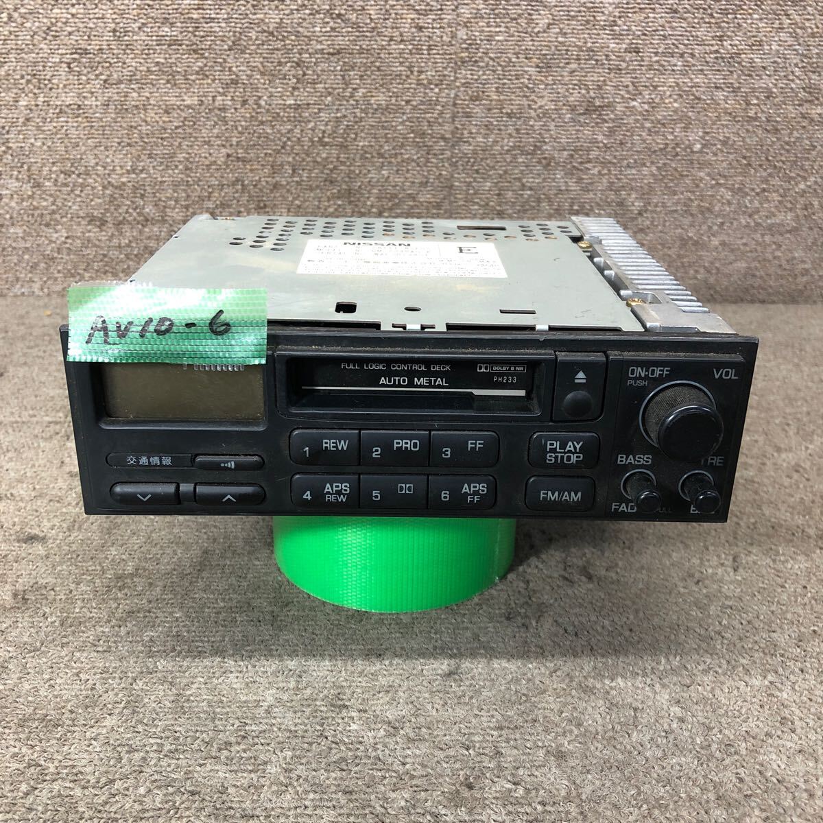 AV10-6 激安 カーステレオ NISSAN 28111 80F00 RM-Z24SAG-K カセットデッキ FM/AM オーディオ 通電未確認 ジャンク拍卖
