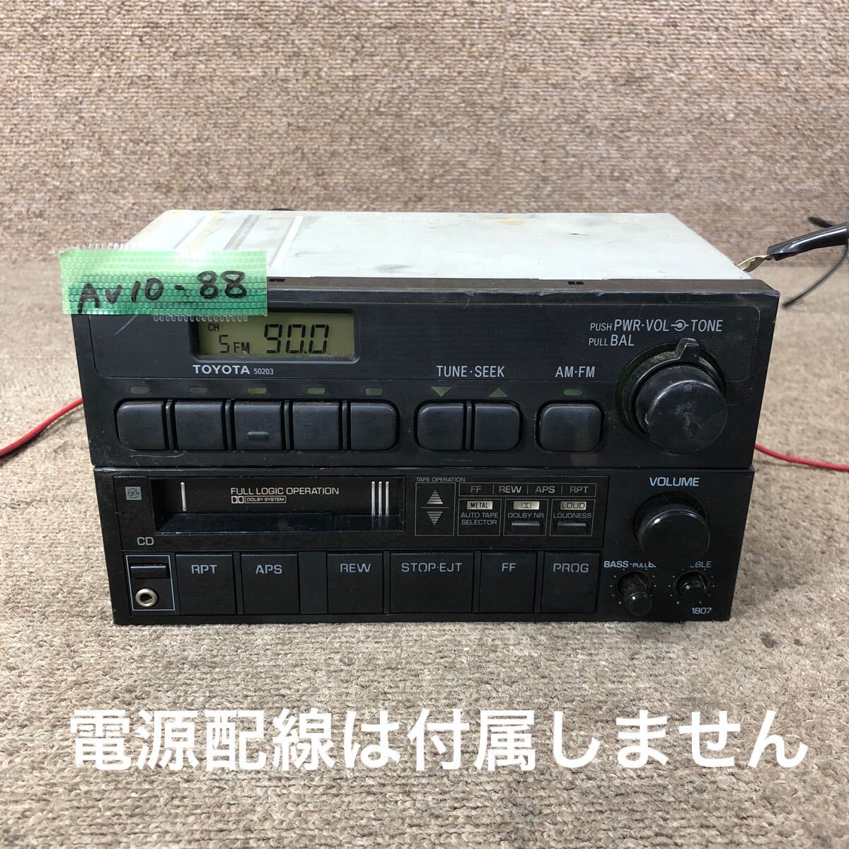 AV10-88 激安 カーステレオ TOYOTA 86120-2B520 CR-LS6650A 86260-16030 SP-4400 チューナー カセット 本体のみ 簡易動作確認ok 中古現状品拍卖