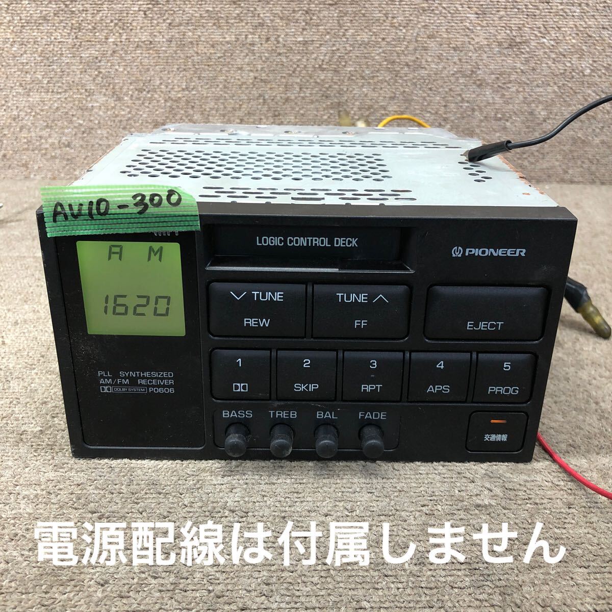 AV10-300 激安 カーステレオ TOYOTA PIONEER 86120-2A091 KEH-8131ZT-02 LE069935 カセットデッキ 本体のみ 起動確認済み 中古現状品拍卖