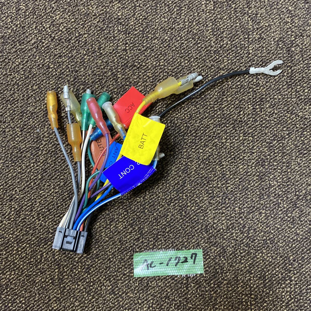 AC-1727 激安 KENWOOD ケンウッド JVC TRIO ビクター 16P ナビ ステレオ オーディオ デッキ 電源カプラー コネクタ ハーネス 中古品拍卖