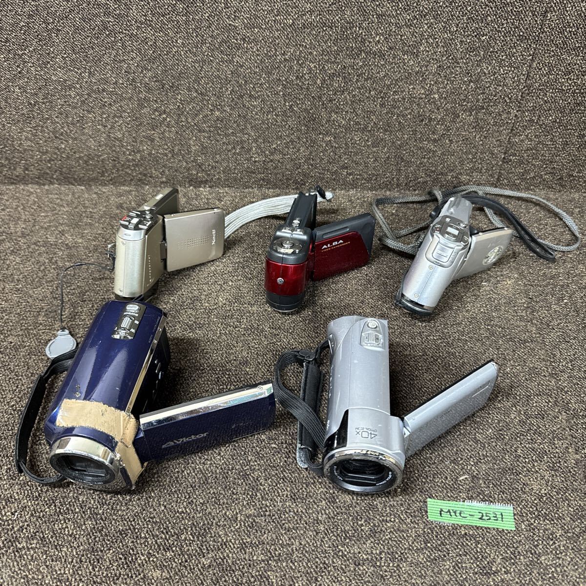 MYC-2531 激安 ビデオカメラ Victor JVC etc. 5個セット 動作未確認 現状品 同梱不可拍卖