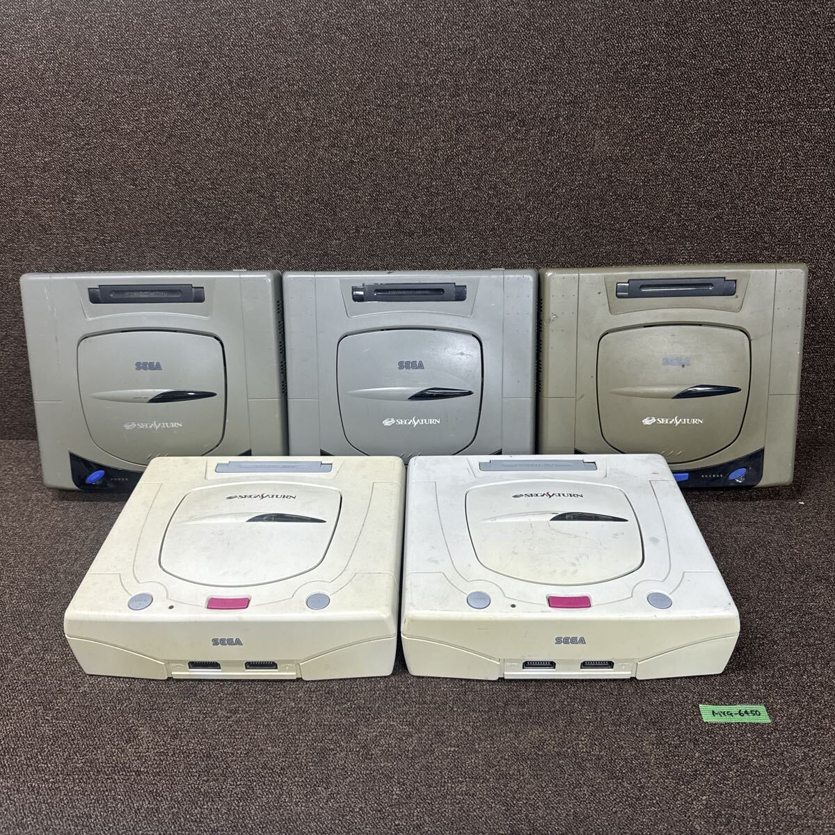 MYG-6450 激安 ゲー厶機 SEGA SEGASATURN 本体 5台 通電OK セガサターン レトロゲーム ジャンク 同梱不可拍卖