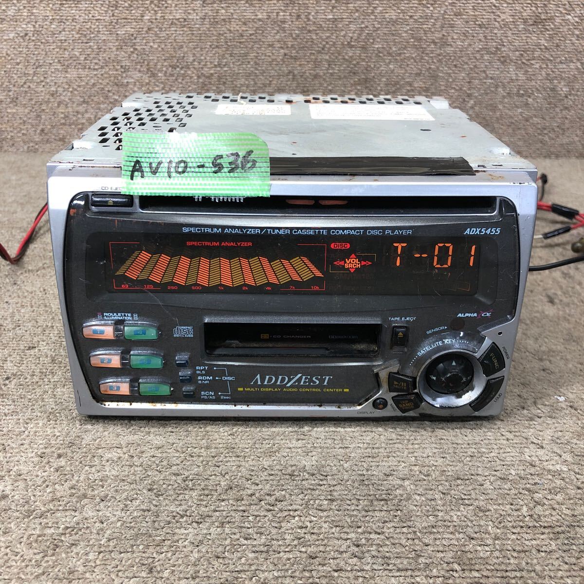 AV10-536 激安 カーステレオ ADDZEST clarion PS-2247K ADX5455 CD FM/AM プレーヤー オーディオ 簡易動作確認済み 中古現状品拍卖
