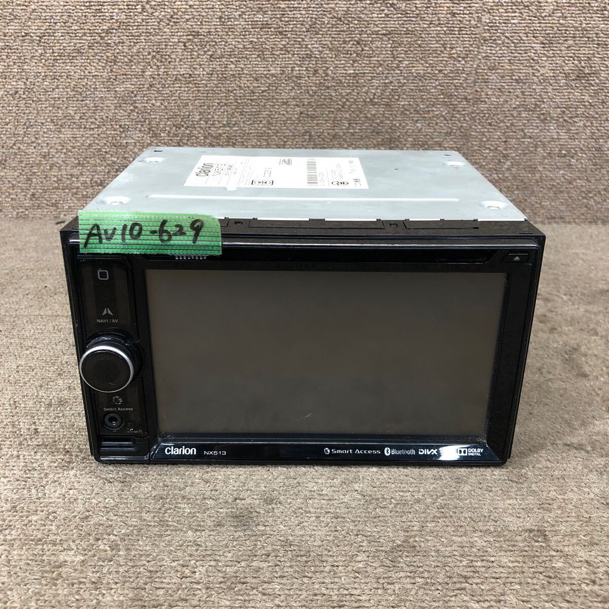 AV10-629 激安 カーナビ clarion NX513 0020819 メモリーナビ CD DVD Bluetooth 通電未確認 ジャンク拍卖