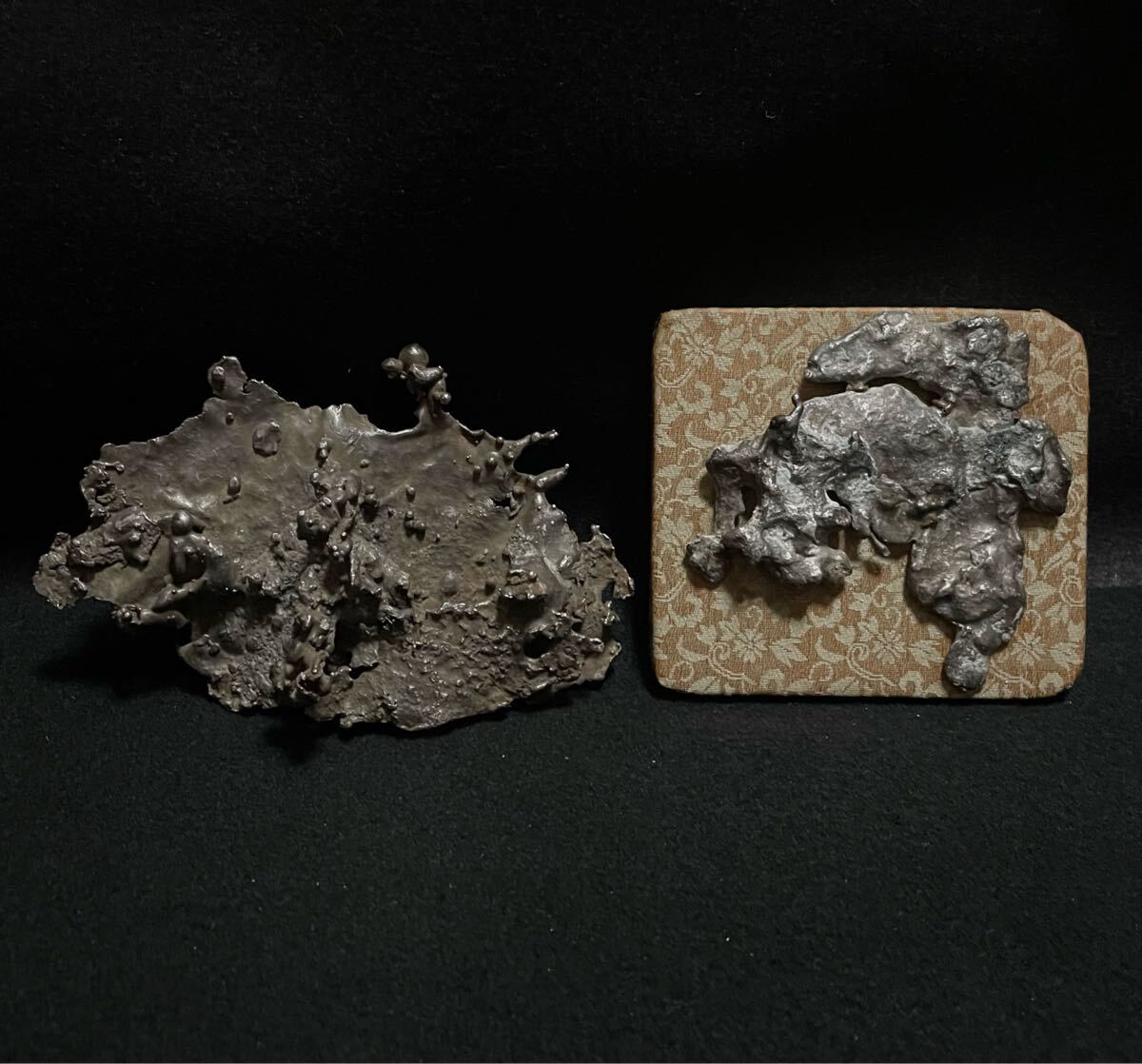 ステンデス鋼二点セット 水石 天然石 観賞石 鑑賞石拍卖