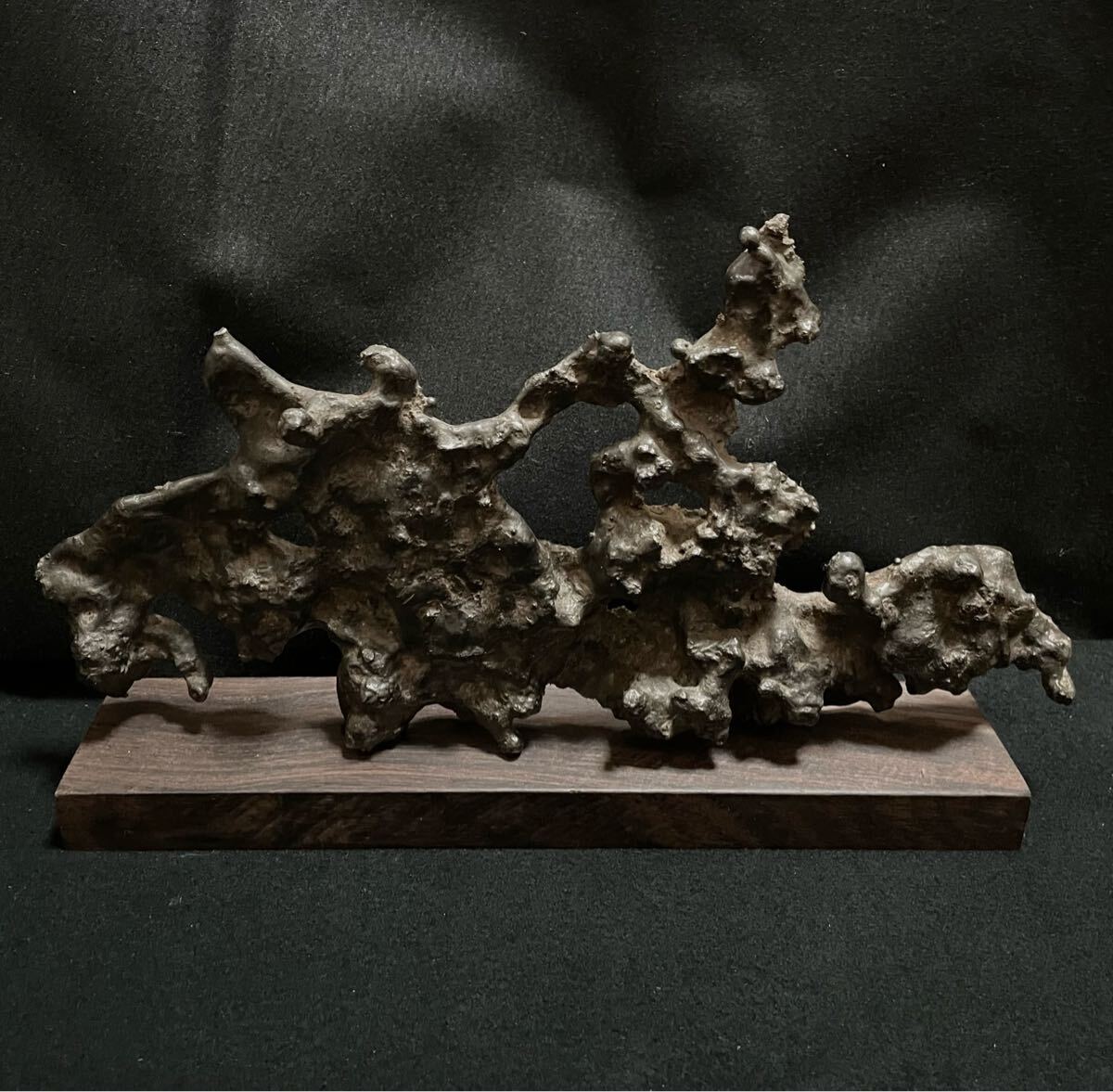 2.4kg 大型ステンデス鋼 水石 天然石 観賞石 鑑賞石 鉱物 金属 珍品 レア拍卖