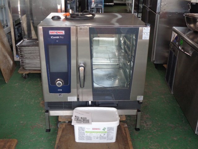 【インボイス登録店】■動作確認済み■2023年ラショナル◆電気スチームコンベクションオーブン/3相200V 架台付き◆LM100BE.AXXXX◆ov102拍卖