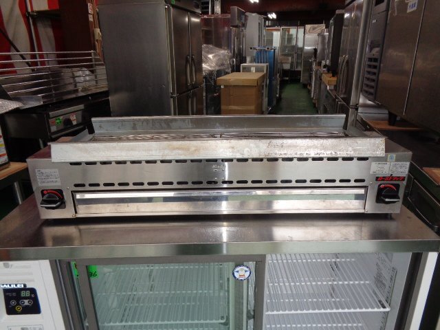 【インボイス登録店】■動作確認済み■建厨グリラー◆串焼用 ローストクック 下火式グリラー(LPガス)KY-22A◆東京都葛飾区■ko224拍卖