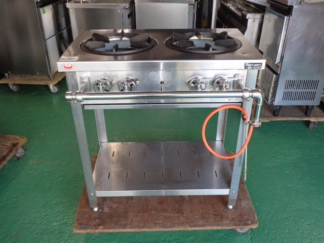 【インボイス登録店】■動作確認済み■マルゼン◆2口ガステーブル 【都市ガス13A】750ⅹ450◆MGT-074CS■東京葛飾区■ko220拍卖