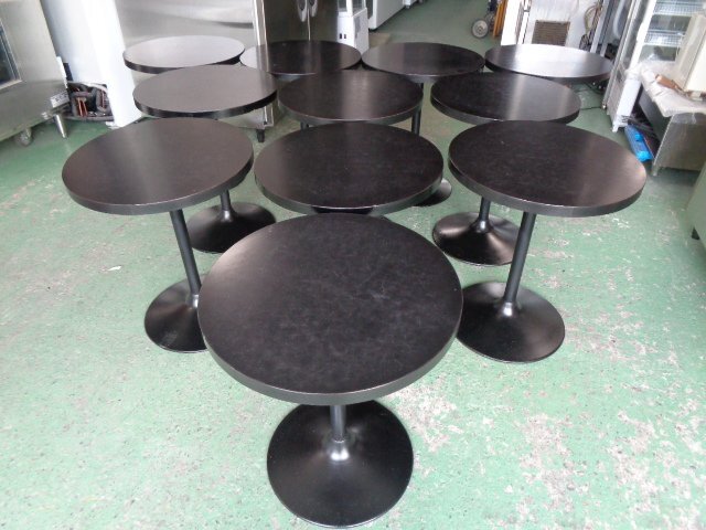 【インボイス登録店】■店舗用テーブル■ カフェテーブル【9台】喫茶店 ◆H600xΦ500mm■東京都葛飾区■拍卖