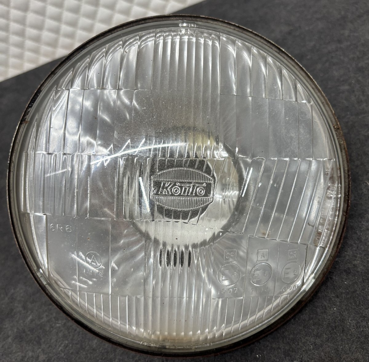 【当時物 中古】KOITO 小糸製作所 ヘッドライト レンズ 180mm H4 6R6 / 旧車 バイク GS400 等 /bk-s224拍卖