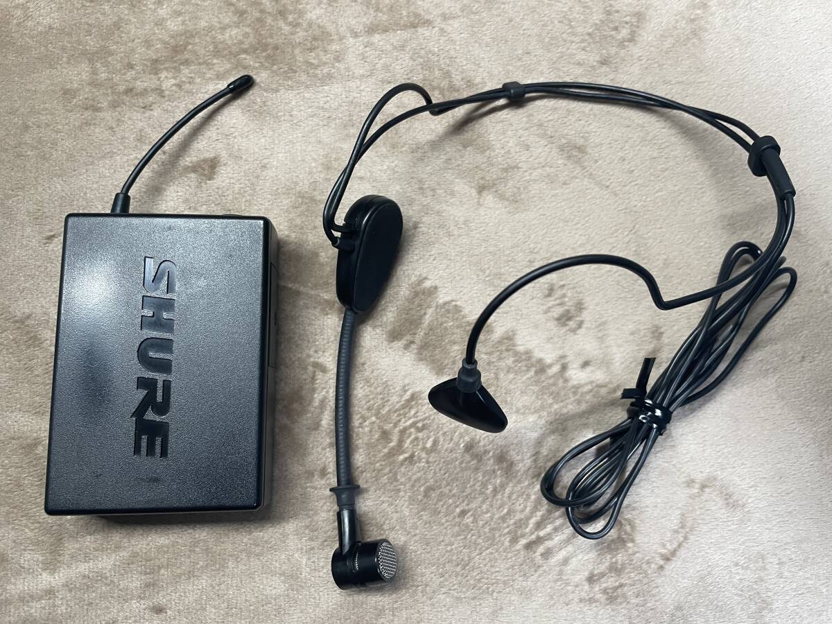 SHURE SVX1 JBI ワイヤレストランスミッター& PG30 ヘッドウオーン ハンズフリーマイクのセット!シュアー拍卖