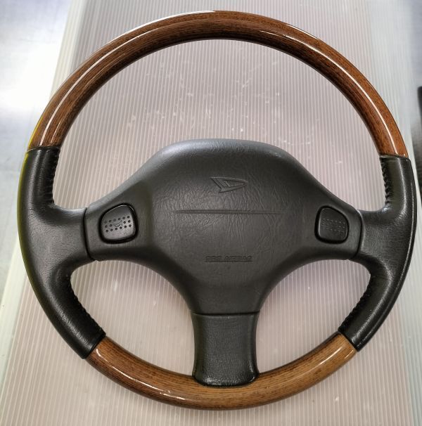 ★ ダイハツ アトレー S220G ハンドル ウッドタイプ 中古部品 ★ 自管理5ta369拍卖