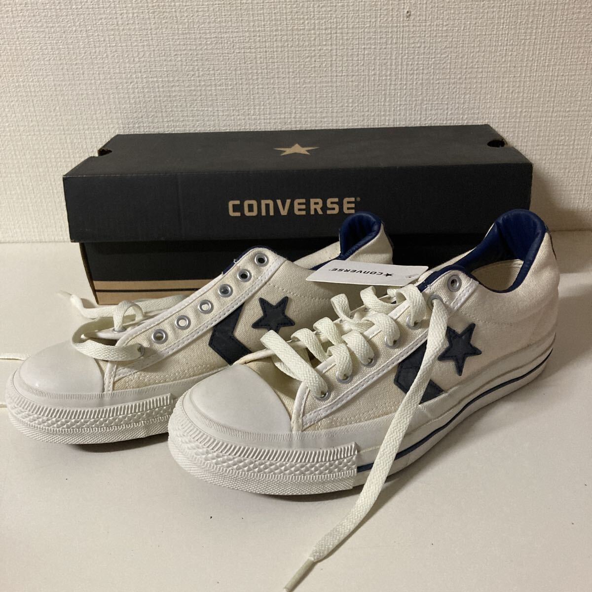 未使用品・CONVERSE ALLSTAR( コンバース オールスター)ヴィンテージスニーカー/サイズ25.5センチ拍卖
