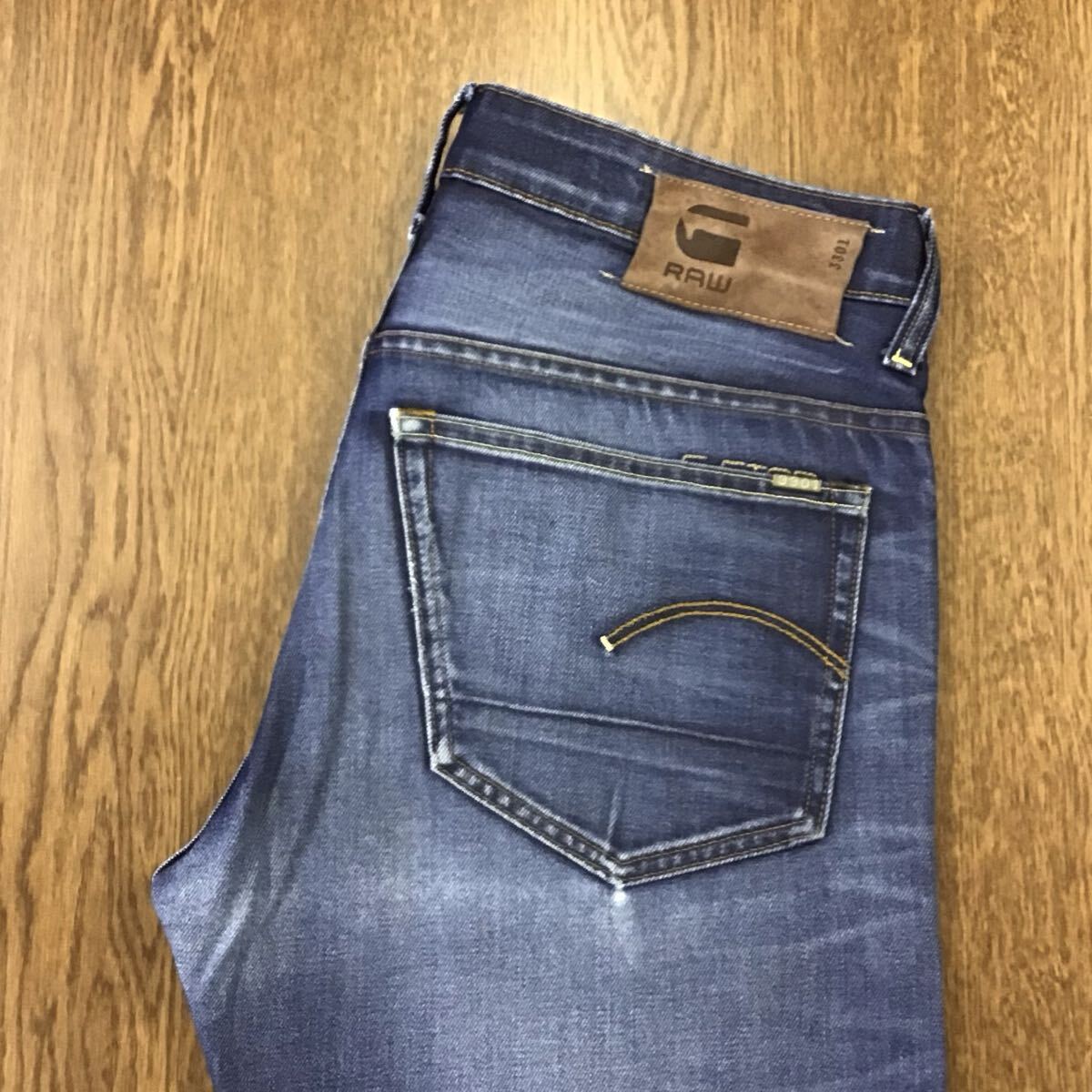 【GJ138】G-STAR RAW W32 L34 色落ち加工 ジーンズ ジーパン デニムパンツ メンズブランド古着 ジースターロウ 送料無料拍卖