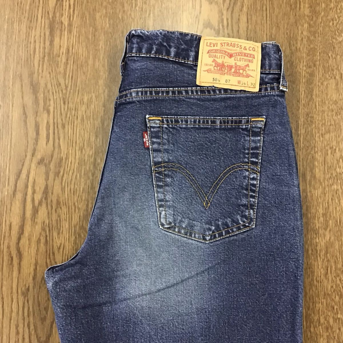 【GJ141】Levi's 584 87 W34 L32 ブーツカット ジーンズ ジーパン デニムパンツ ストレッチ生地 ブランド古着 リーバイス584 87 送料無料拍卖