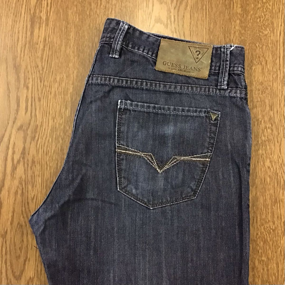 【GJ157】GUESS W36 L32 ジーンズ ジーパン デニムパンツ 薄地 メンズブランド古着 ゲス 送料無料拍卖