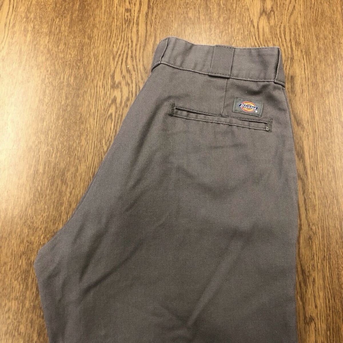 【GJ188】Dickies 874 W32 L30 ワークパンツ グレー 灰色 メンズブランド古着 ディッキーズ 送料無料拍卖