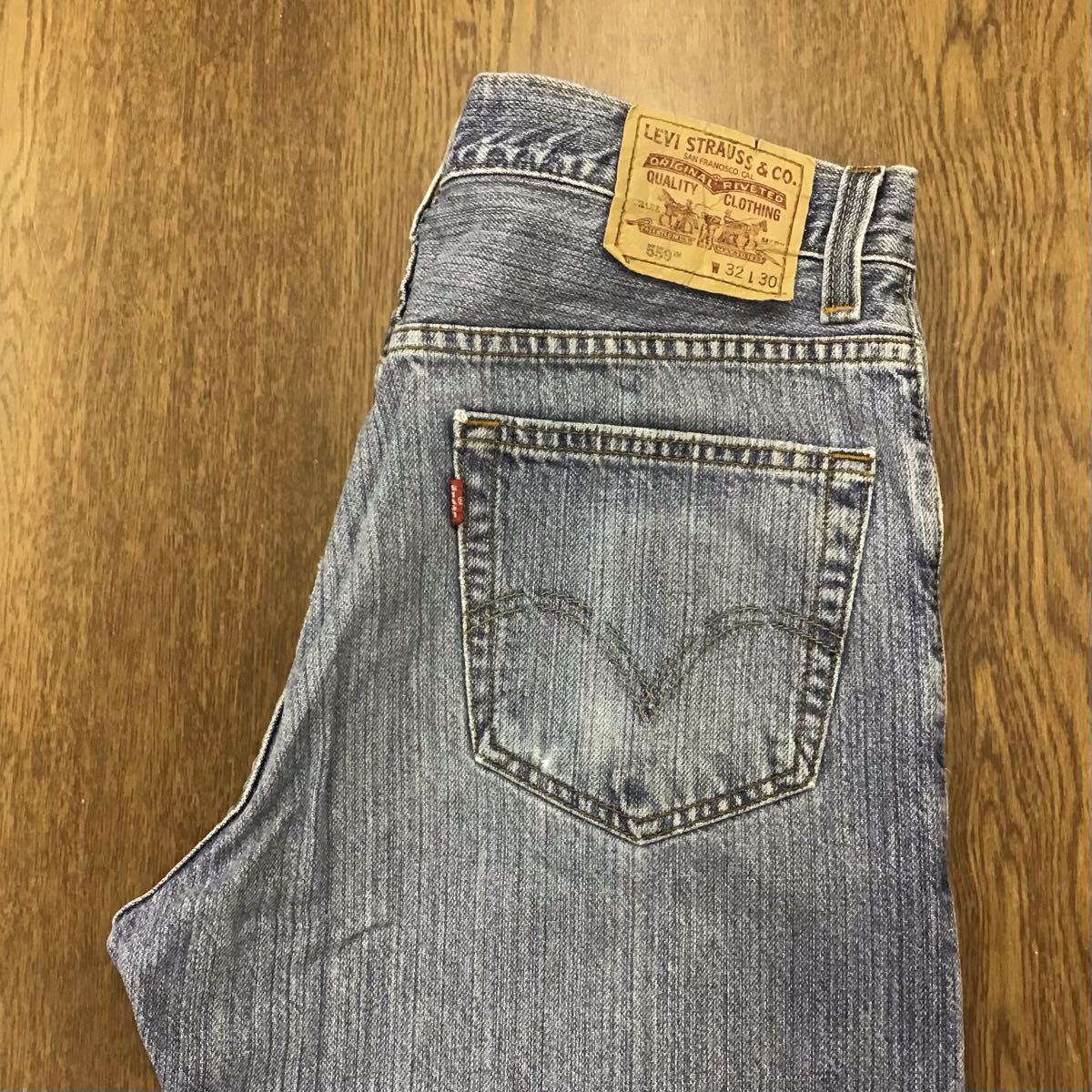 【GJ246】Levi's 559 W32 L30 色落ち加工 ジーンズ ジーパン デニムパンツ メンズブランド古着 リーバイス559 送料無料拍卖
