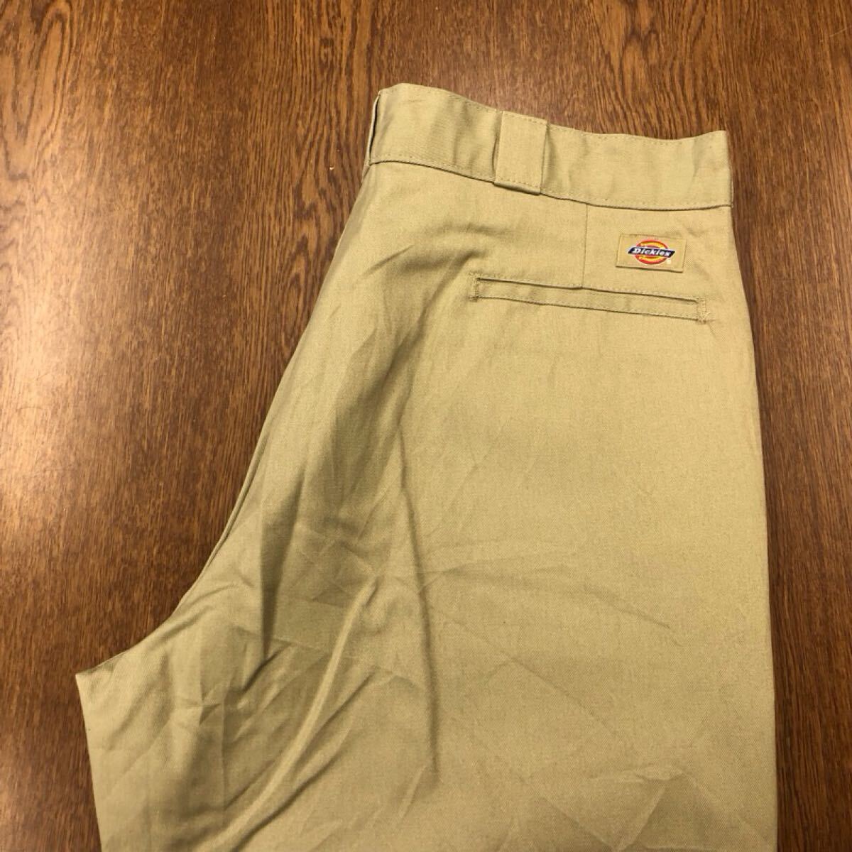 【GJ256】Dickies 874 W40 L30 大きいサイズ ビッグサイズ ワークパンツ ベージュ メンズブランド古着 ディッキーズ 送料無料拍卖