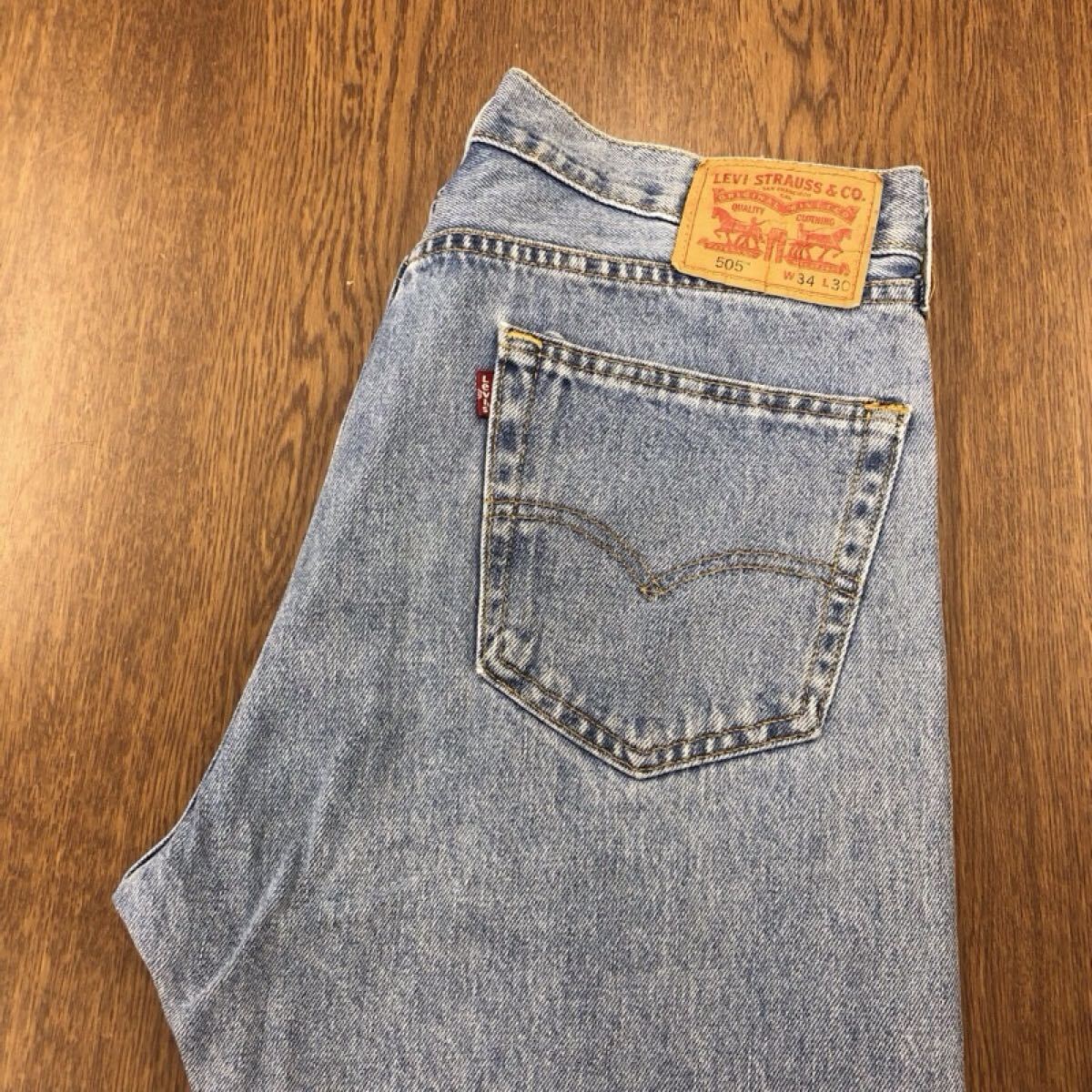 【GJ329】Levi's 505 W34 L30 ジーンズ ジーパン デニムパンツ メンズブランド古着 リーバイス505 送料無料拍卖