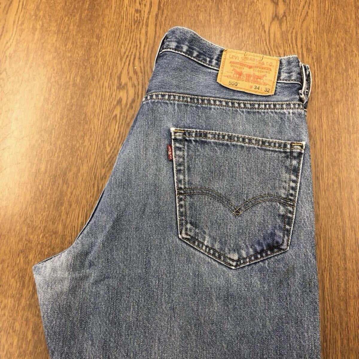 【GJ346】Levi's 550 W34 L32 ジーンズ ジーパン デニムパンツ メンズブランド古着 リーバイス550 送料無料拍卖