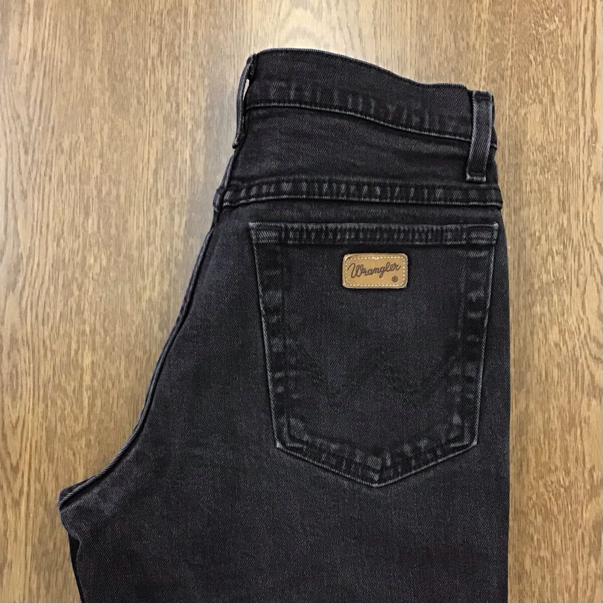 【GJ376】Wrangler W30 L32 ブラック ジーンズ ジーパン デニムパンツ ストレッチ生地 メンズブランド古着 ラングラー 送料無料拍卖