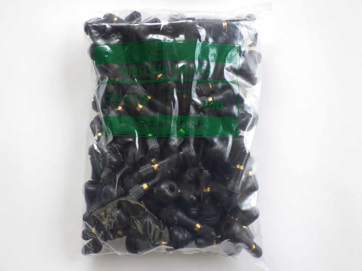 PACIFIC 太平洋工業 MADE IN JAPAN TR413CL チューブレスバルブ パッキン付き100個(100本)拍卖