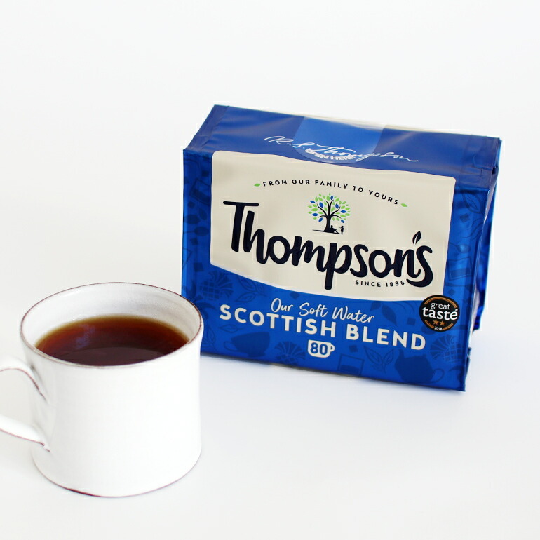 爆買 紅茶 ティーバッグ イギリス トンプソンズ Thompsons 80包 スコティッシュブレンド拍卖