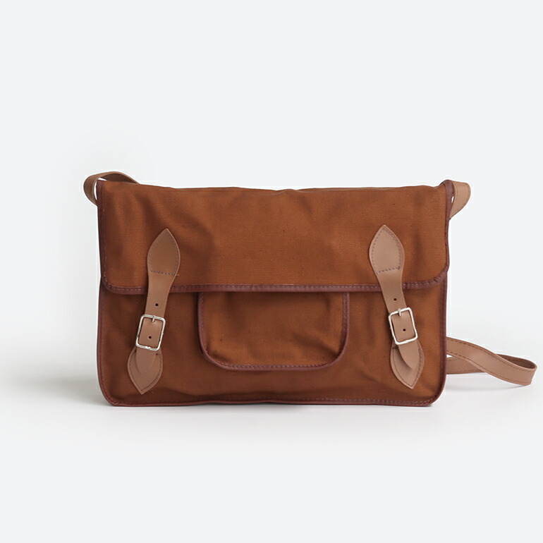 軍放出品 ショルダーバッグ キャンバス ミリタリー ハンガリー軍 デッドストック ブラウン スクエア拍卖