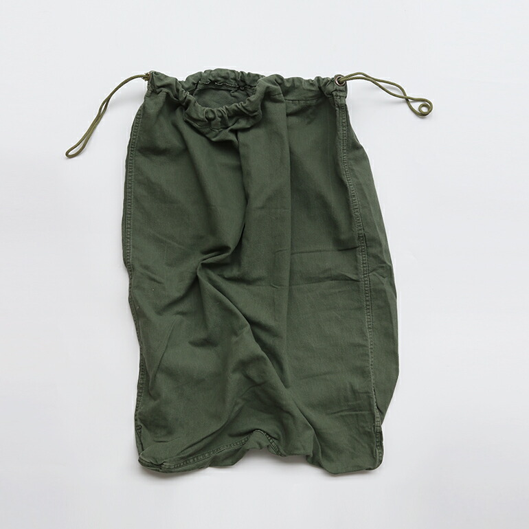 軍放出品 ランドリーバッグ 巾着バッグ 米軍 アメリカ 大容量 USED オリーブドラブ ミリタリー拍卖
