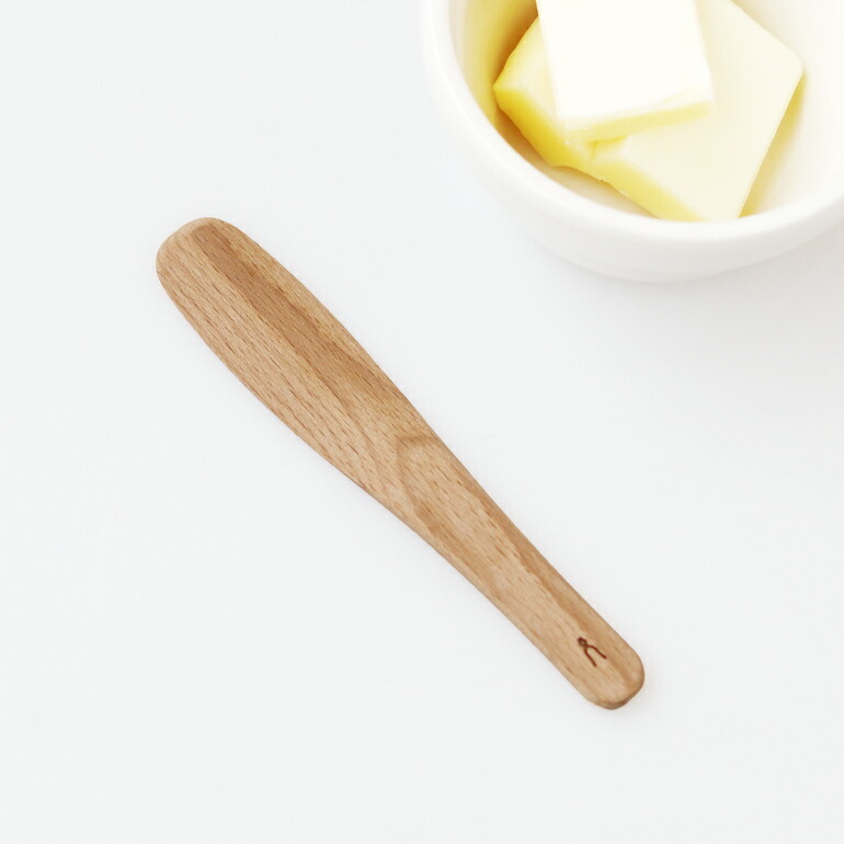 バターナイフ スプレター ヘラ 木製 ブナ材 ナチュラル 新潟県三条市 タダフサ拍卖