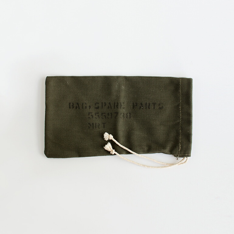 ミリタリー 軍放出品 パーツバッグ ポーチ デッドストック 米軍 USA ステンシル コンパクト スペアパーツバッグ拍卖
