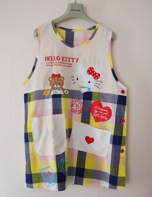 レア!Hello Kitty ハローキティ 大人用 エプロン サイズM~L拍卖