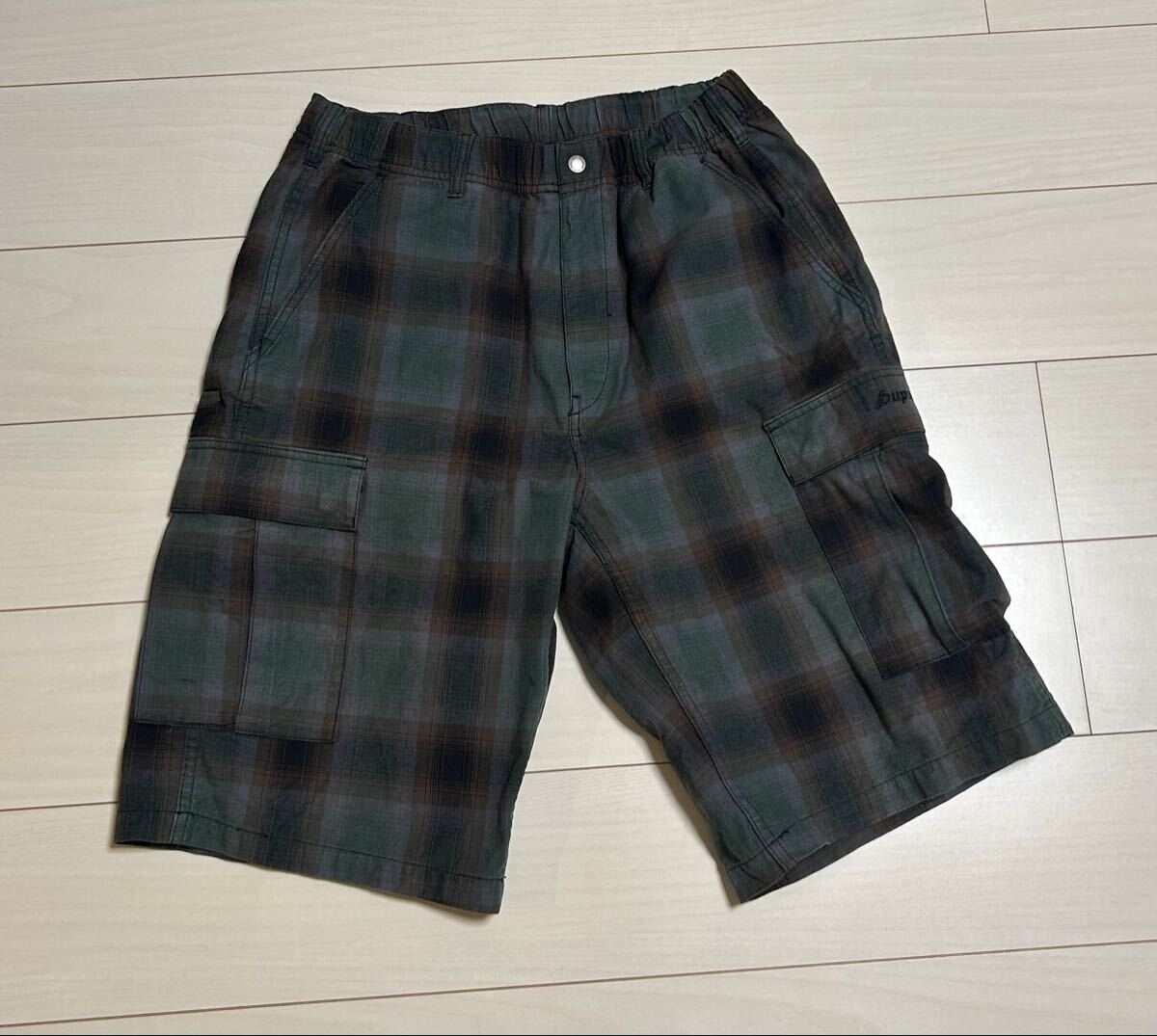 Supreme Shadow Plaid Cargo Short 32 M シュプリーム バギーズ ショーツ ショートパンツ デニム拍卖