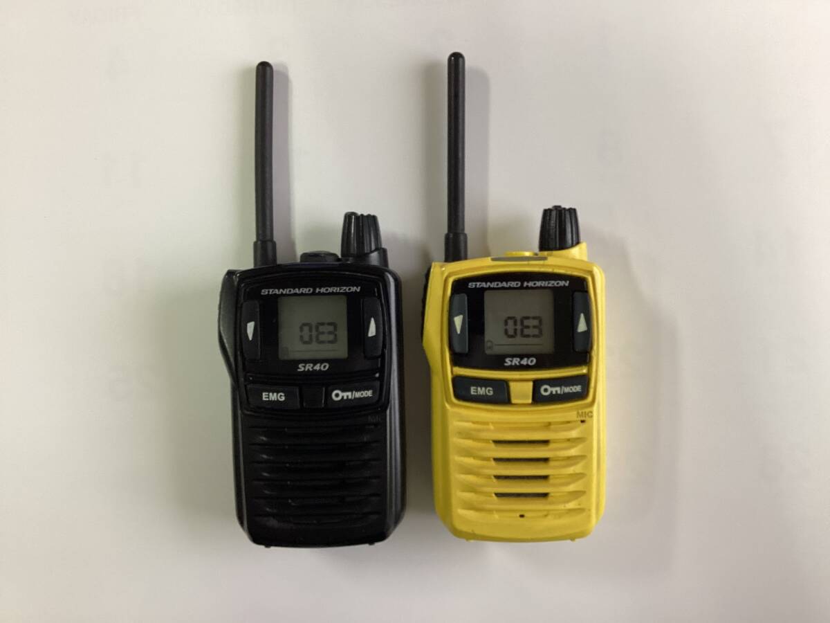 スタンダード 特定小電力トランシーバーSR40(黒/黄) 中古品拍卖