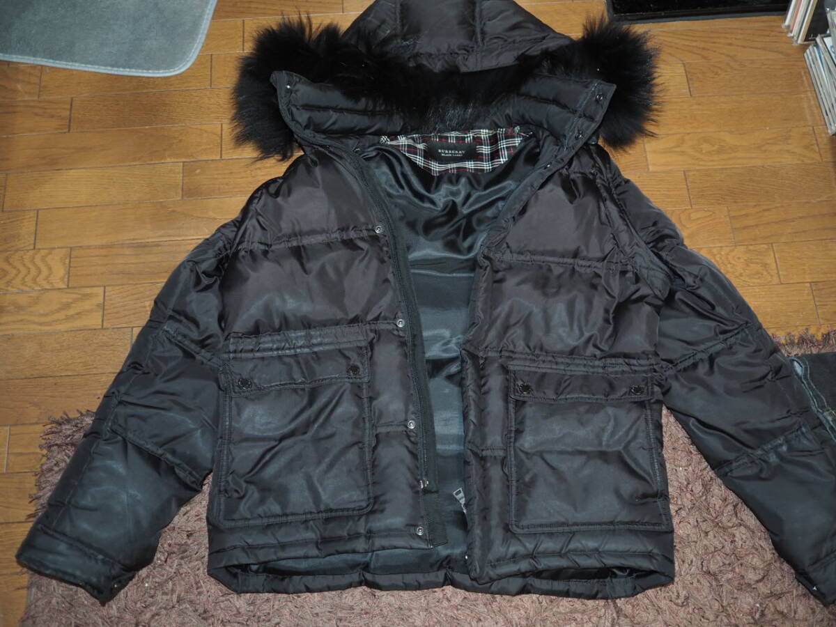 バーバリーブラックレーベル ダウンジャケット ブラック サイズ M拍卖