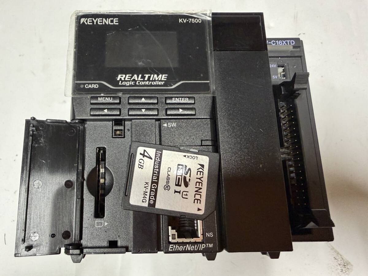 (GY10)KEYENCE キーエンスKV-7500 CPUモジュール プログラマブルロジックコンローラー(電源確認済み)拍卖