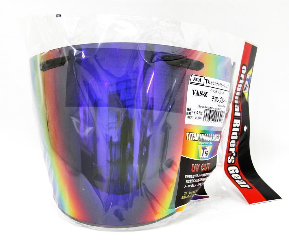 T's(ティーズ)ミラーシールド Arai VAS-Zブローシールド スモークベース(チタンブルー)拍卖