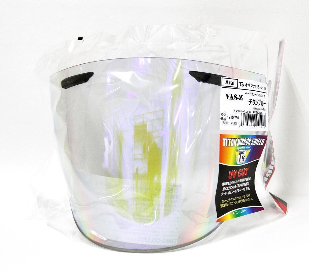 Ts ミラーシールド Arai VAS-Z ブローシールド ライトスモークベース(チタンブルー)拍卖