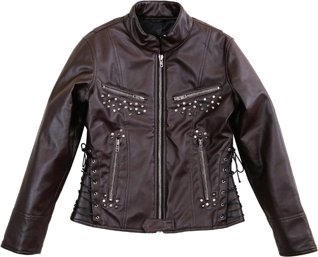 【71%引】S.O.A.B SOAB-05 ブラウン(L)レースアップジャケット【秋冬用】拍卖