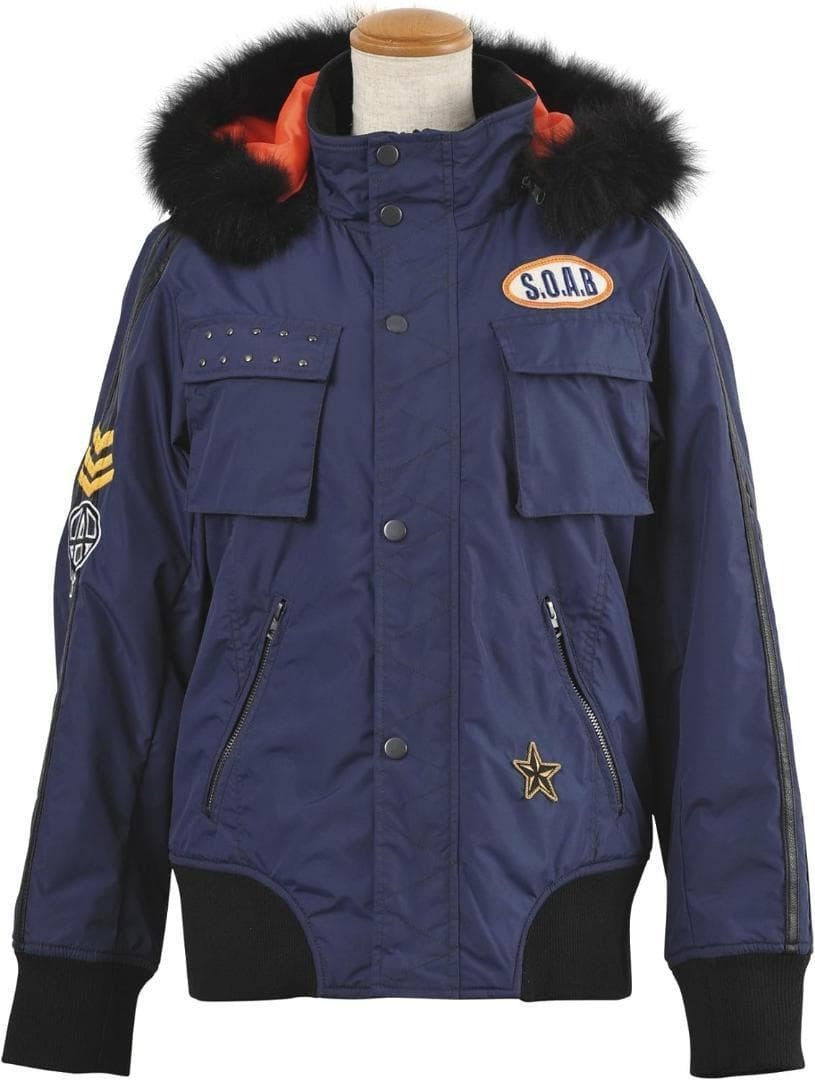【71%引】S.O.A.B SOAB-17 ネイビー(M)ミリタリーウィキッドウインタージャケット拍卖