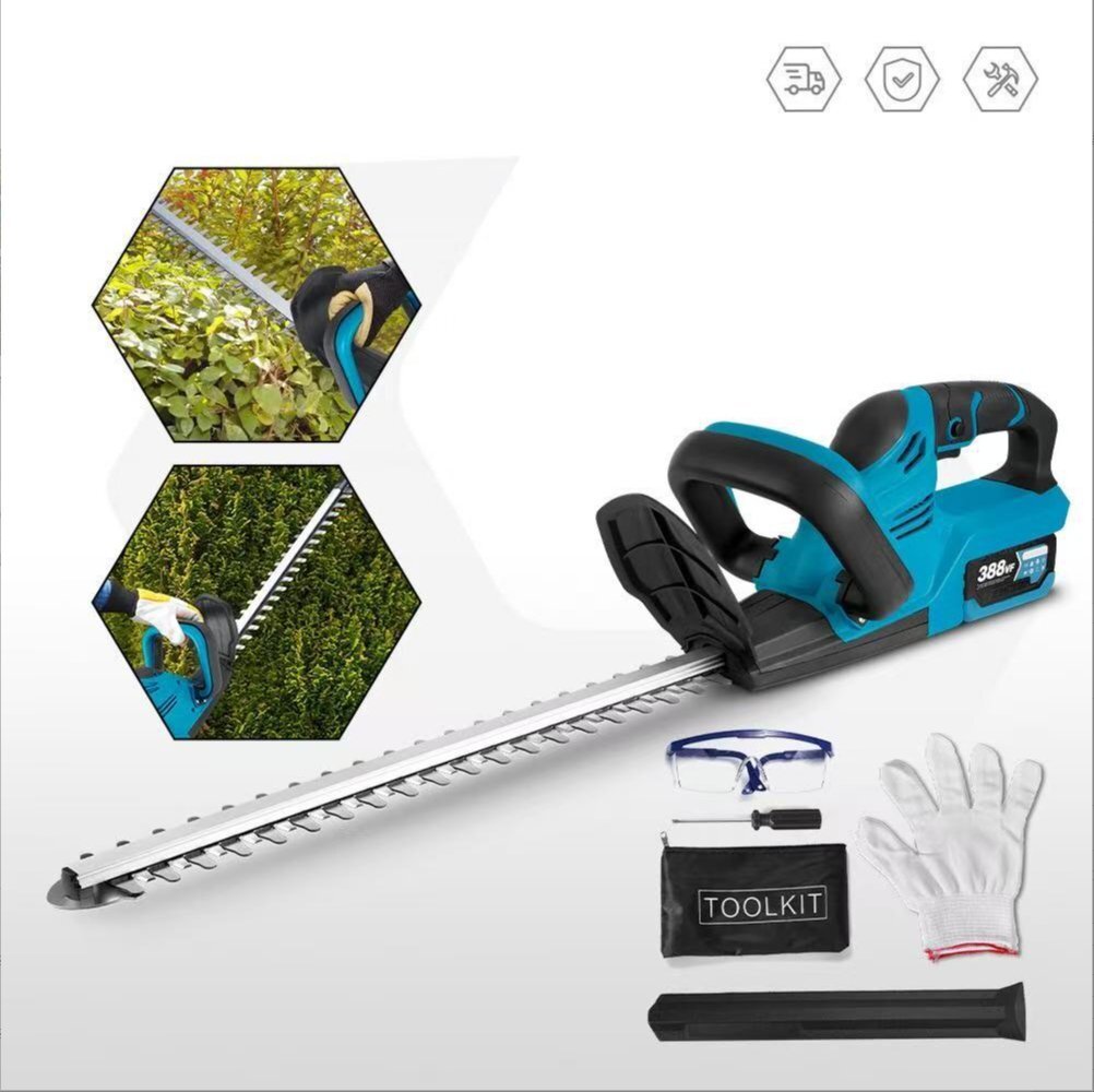 アップグレード版の緑の垣根机無線リチウム電気剪定枝切り緑化の木の葉園林の垣根切り電働です拍卖