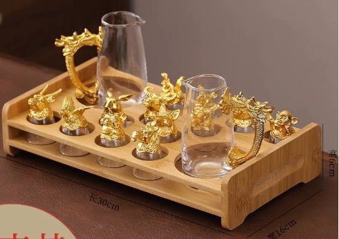 十二支ワイングラス分割器セット家庭用グラスグラスグラス12本弾丸一口拍卖