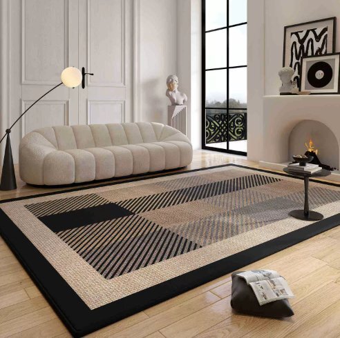 アメリカンヴィンテージカーペット汚れに強く扱いやすいソファテーブルカーペット高級感のある滑り止めカーペット家庭用フープカーペットで拍卖